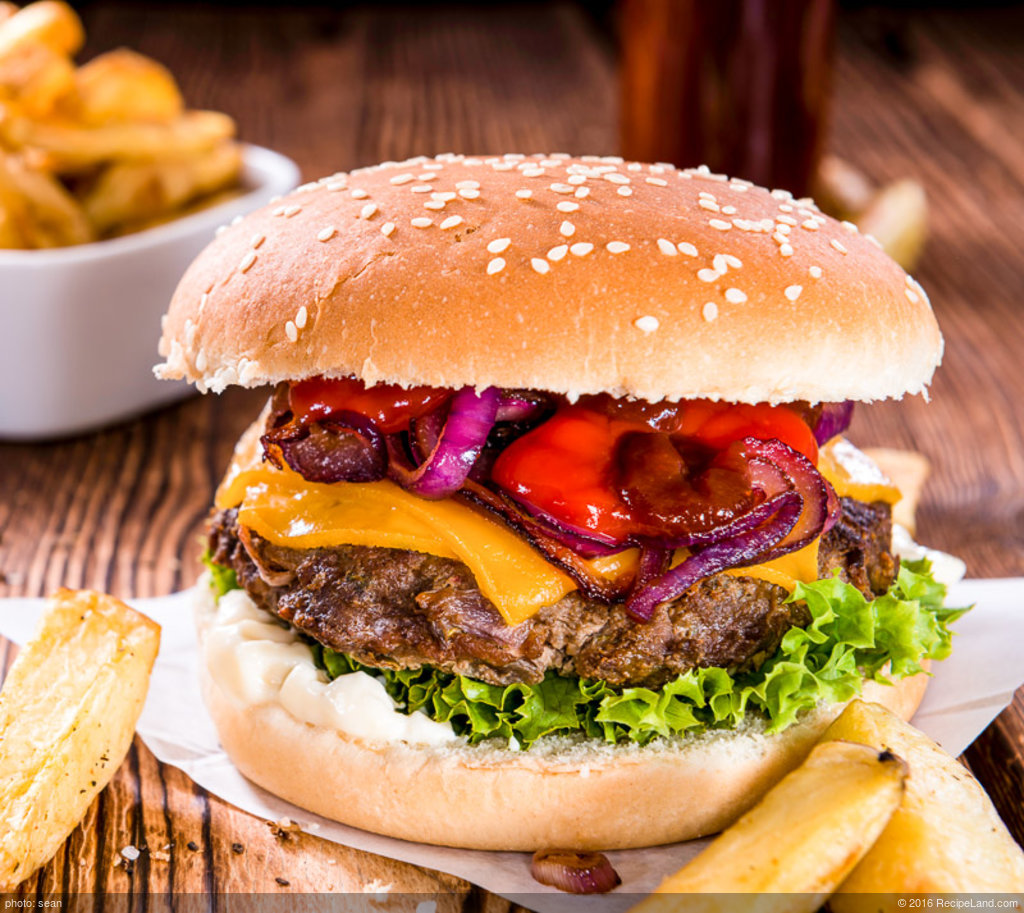 Burgers with Caramelized Onions