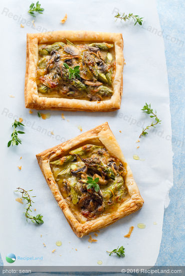 Asparagus & Mushroom Tarts