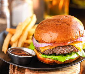 Grilled Hamburgers with Sour Cream and Herbs