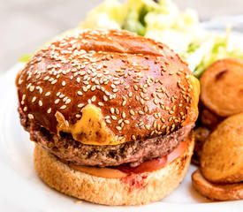 Horseradish-Garlic Burgers