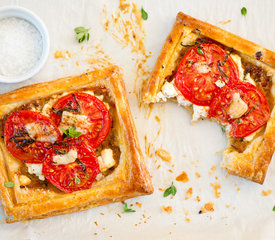 Herbed Goat Cheese and Tomato Tarts