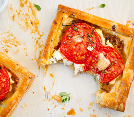 Herbed Goat Cheese and Tomato Tarts