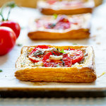 Herbed Goat Cheese and Tomato Tarts
