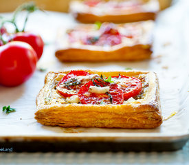 Herbed Goat Cheese and Tomato Tarts