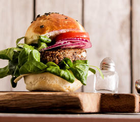 Soy Sauce Veggie Oat Burgers