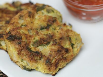 Zucchini Parmesan Pancakes