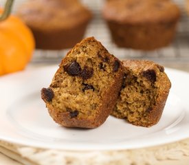 Whole Wheat Pumpkin Chocolate Chip Muffins