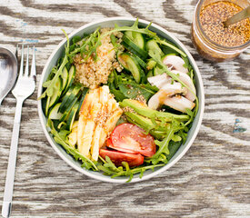 Japanese Vegetable Salad with Miso Dressing 