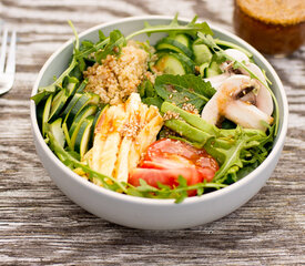 Japanese Vegetable Salad with Miso Dressing 