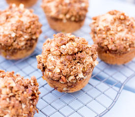 Applesauce Whole Wheat Peachy Pecan Muffins