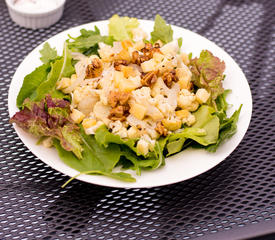 Roasted Cauliflower Salad With Arugula, Walnuts and Cheddar Vinaigrette