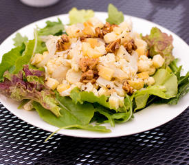 Roasted Cauliflower Salad With Arugula, Walnuts and Cheddar Vinaigrette