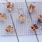 Chocolate and Peanut Butter Puffed Rice Bars