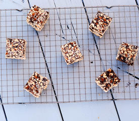 Chocolate and Peanut Butter Puffed Rice Bars