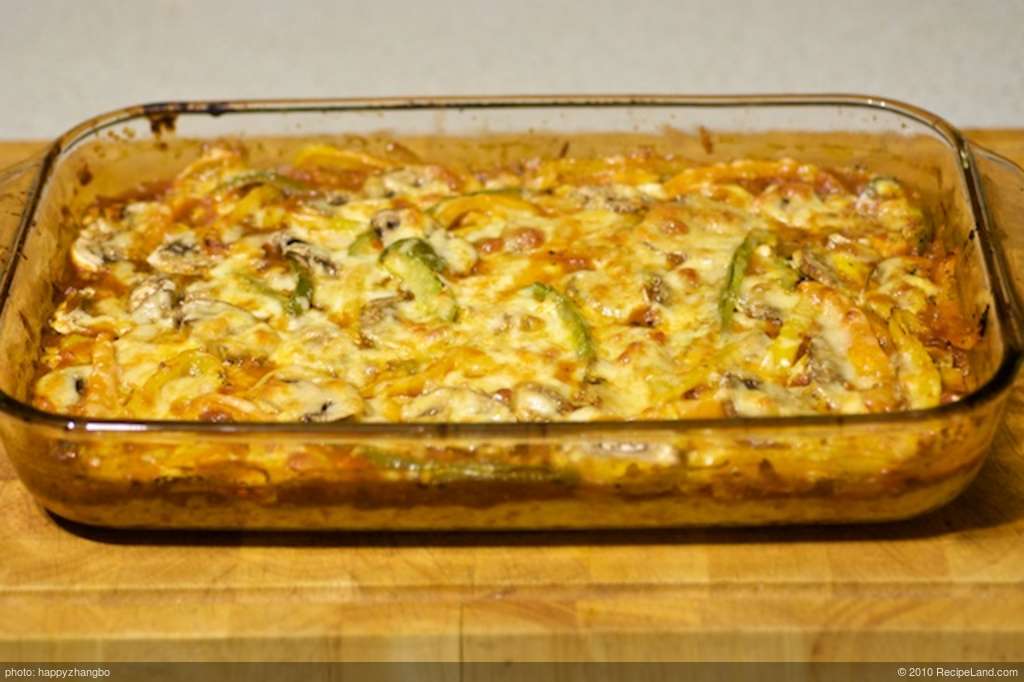 Alice's Zucchini Crust Pizza recipe