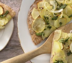 Potato Pizza with sage and onion 