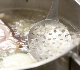 French Cabbage and Bean Soup with ham and potatoes 