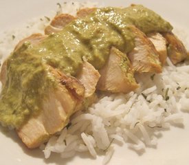 Chicken Breasts in Poblano Sauce