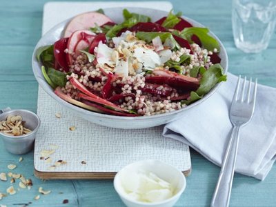 Buckwheat, Beet and Manchego Salads 