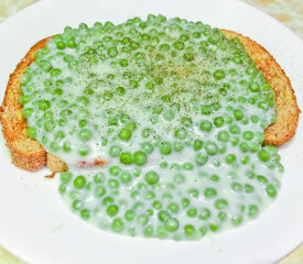 Creamed Peas on Toast