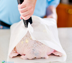 Turkey Roasted in Parchment Paper