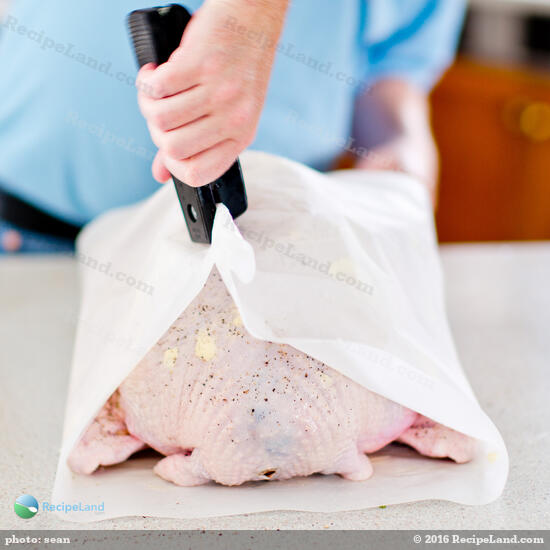 Turkey Roasted in Parchment Paper