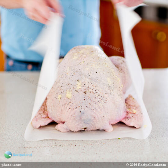 Turkey Roasted in Parchment Paper