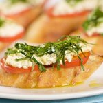 Goat Cheese & Basil Pizza Bites