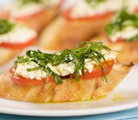 Goat Cheese & Basil Pizza Bites