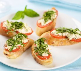 Goat Cheese & Basil Pizza Bites