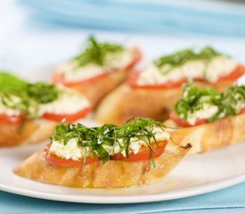 Goat Cheese & Basil Pizza Bites