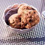 Chocolate Ice Cream With Chocolate Chunks and Pistachios 