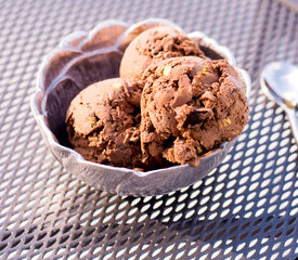 Chocolate Ice Cream With Chocolate Chunks and Pistachios 