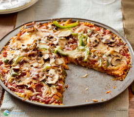 Pizza with Rice Crust (Gluten-free)