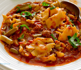 Easy Beefy Tortellini Soup