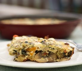 Mushroom, Tomato, Basil Frittata