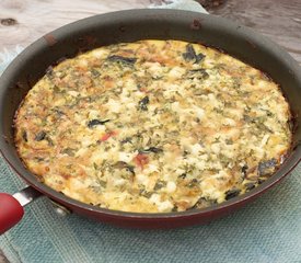 Mushroom, Tomato, Basil Frittata