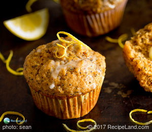Amazing Lemon Poppyseed Muffins with Lemon Glaze recipe