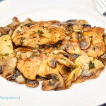 Quick, easy and tasty. Chicken cutlets in a quick pan sauce with wine, mushrooms and artichoke hearts. Great for a week-night meal as it comes together so quickly.