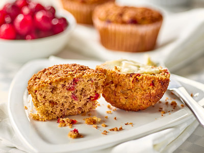 Orange & Honey Cranberry-Bran Muffins