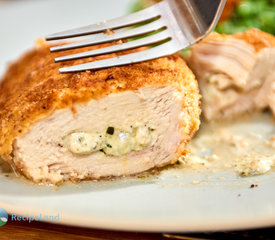 Pesto and Cream Cheese Stuffed Chicken Breasts