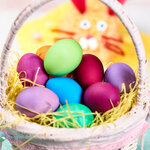How to dye Easter eggs with homemade Easter egg dye. Dye Easter eggs naturally with food coloring and vinegar; includes a color chart of brilliant colors.