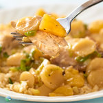 One of our favorite chicken crock pot recipes.  An easy slow cooker chicken recipe with ample sweet and sour sauce and a variety of textures that everyone loves.