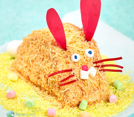 Easter Pink Easy Bunny Cake