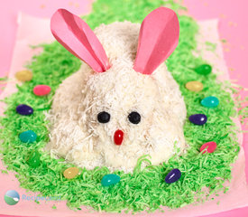 White Easter Bunny Cake