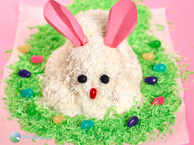 White Easter Bunny Cake