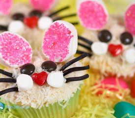 Bunny Face Easter Cupcakes