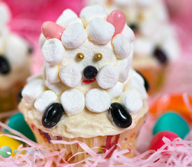 Easter Little Sheep Cupcakes