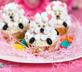 Easter Little Sheep Cupcakes