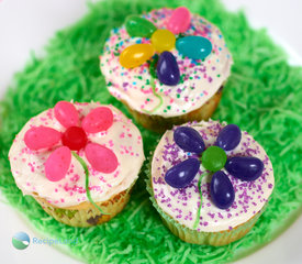 Easter Flower Cupcakes